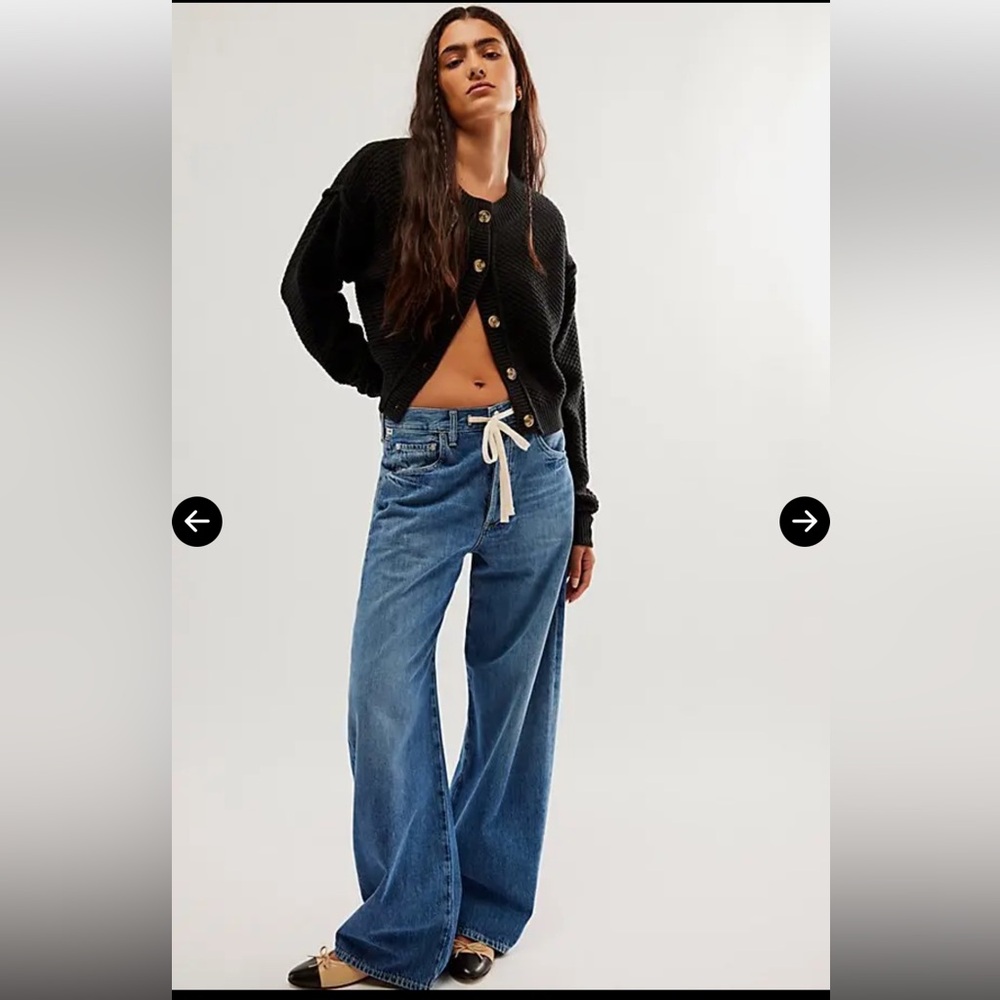 Citizens Of Humanity Blue Brynn Drawstring Trouser Jeans